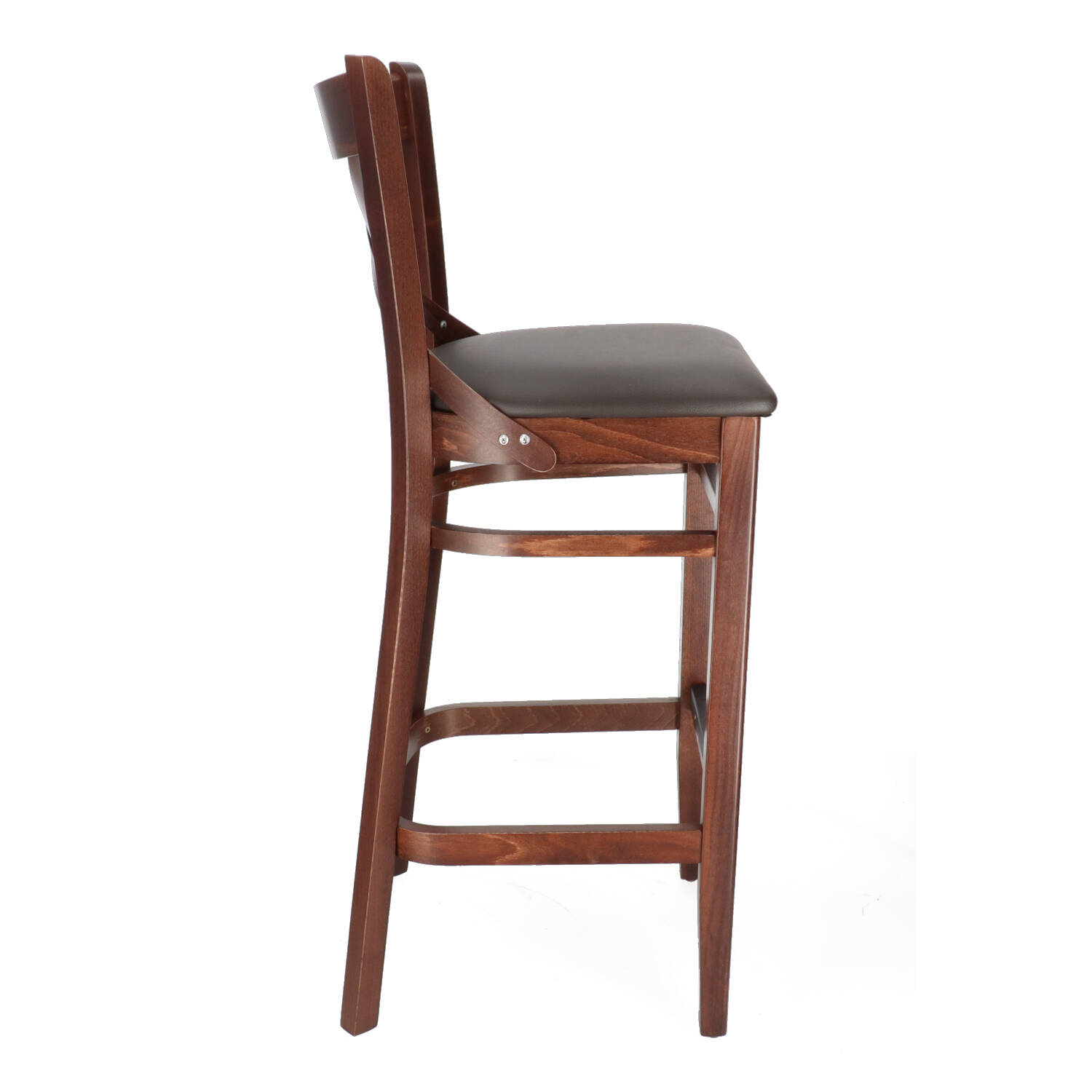 XTON 04 UP Brown Scandinavian Wooden indoor bar stool